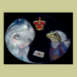Alice and the Frog Footman ART PRINT Wonderland