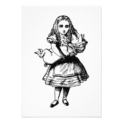 Alice and the Pig Baby Inked Black Invite