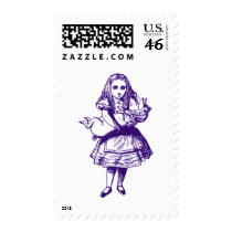 Alice and the Pig Baby Inked Purple Stamps
