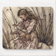 Alice and the Pig Baby mousepad