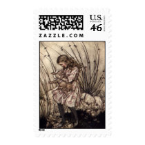 Alice and the Pig Baby Postage Stamps