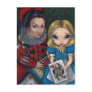 "Alice and the Queen of Hearts" Postcard