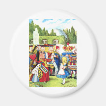 ALICE AND THE QUEEN OF HEARTS REFRIGERATOR MAGNET