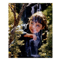 Alice and the waterfall posters by nefera Alice and the waterfall posters