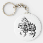 Alice and the White Knight Key Chains