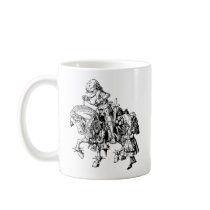 Alice and the White Knight mugs by tartanphoenix Alice and the White Knight mugs