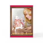 Alice and the White Rabbit Card