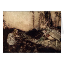 Alice and the White Rabbit cards