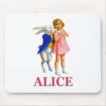 ALICE AND THE WHITE RABBIT MOUSE PADS