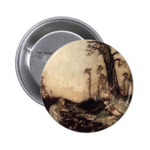 Alice and the White Rabbit Pinback Button