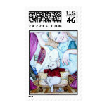 Alice and The White Rabbit Postage