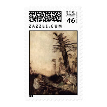 Alice and the White Rabbit Postage Stamps