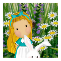 Alice and the White Rabbit posters
