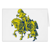 Alice and White Knight Inked Blue Yellow cards