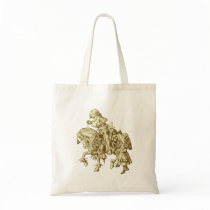 Alice and White Knight Inked Sepia bags