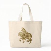 Alice and White Knight Inked Sepia bags