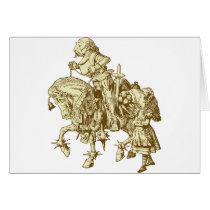 Alice and White Knight Inked Sepia cards