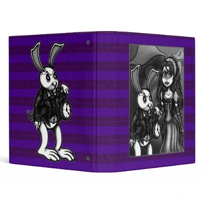 Alice and White Rabbit Binder by mrschizo69