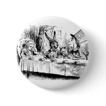 Alice at the Mad Tea Party Button