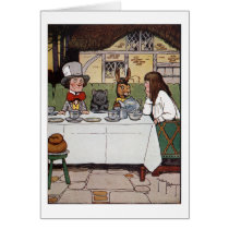 Alice at the Mad Tea Party cards