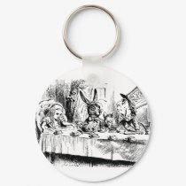 Alice at the Mad Tea Party keychains by Storybook_Quotes Alice at the Mad Tea Party keychains