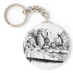 Alice at the Mad Tea Party Keychains