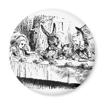 Alice at the Mad Tea Party Fridge Magnet