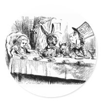 Alice at the Mad Tea Party stickers by Storybook_Quotes Alice at the Mad Tea Party stickers