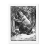 Alice B. Woodward: Megatherium art postcard