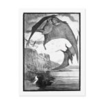 Alice B. Woodward: Pteranodon art postcard