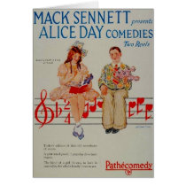 Alice Day comedies 1926 ad greeting card