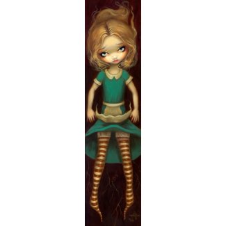 Alice Descending alice in wonderland Art Print print