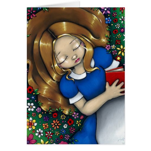 "Alice Dreaming" Greeting Card