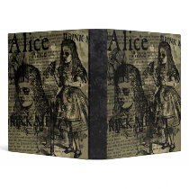 Alice Drink Me Collage Binder by opheliasart Alice Drink Me Collage Binder