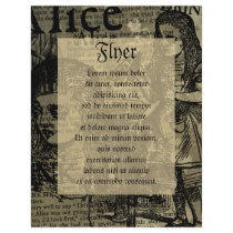 Alice Drink Me Collage Flyer Design