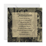 Alice Drink Me Collage Personalized Announcement