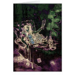Alice Drinks Absinthe Now (negative) Greeting Card