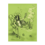 Alice Drinks Absinthe Now Postcards