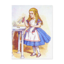 Alice Drinks Color Postcards