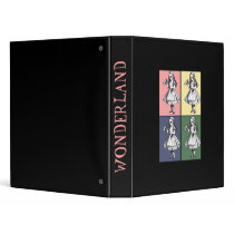 Alice Drinks Pop Art binders by glimpseofshadows Alice Drinks Pop Art binders