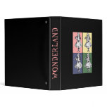 Alice Drinks Pop Art 3 Ring Binders