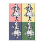 Alice Drinks Pop Art Postcard