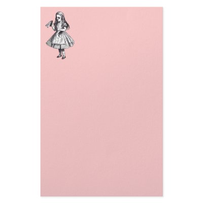 Alice Drinks Stationery Design by glimpseofshadows