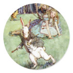 Alice Encounters a Rabbit Distraction Stickers