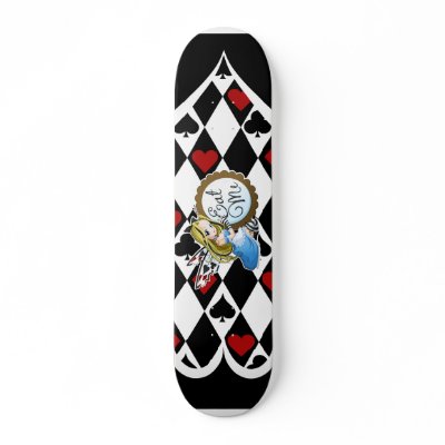 Alice Fairy Eat Me Skateboard by clrkrex