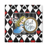 Alice Fairy Eat Me Square Magnet