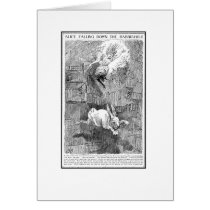 Alice Falling Down the Rabbit-Hole Greeting Card