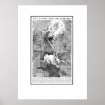 Alice Falling Down the Rabbit-Hole Print