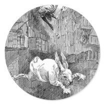 Alice Falling Down the Rabbit-Hole Sticker