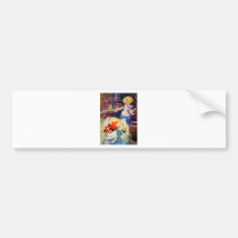 ALICE FALLS DOWN THE RABBIT HOLE BUMPER STICKER
